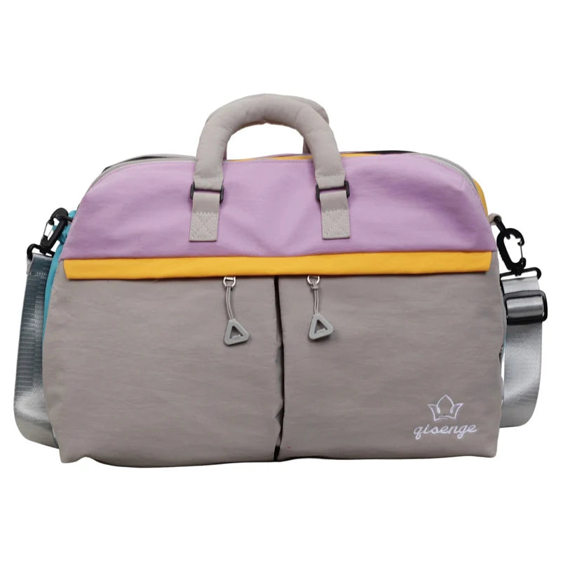 Duffle Bag Spacious Multi-Pocket Adjustable Shoulder Strap