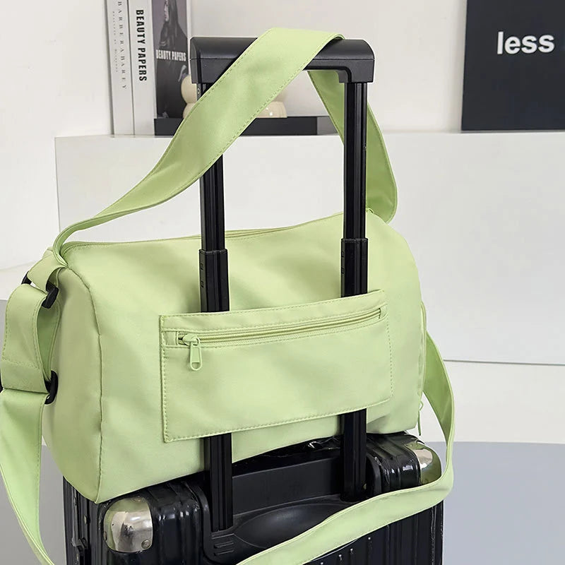 Duffle Bag Spacious Multi-Pocket Adjustable Strap
