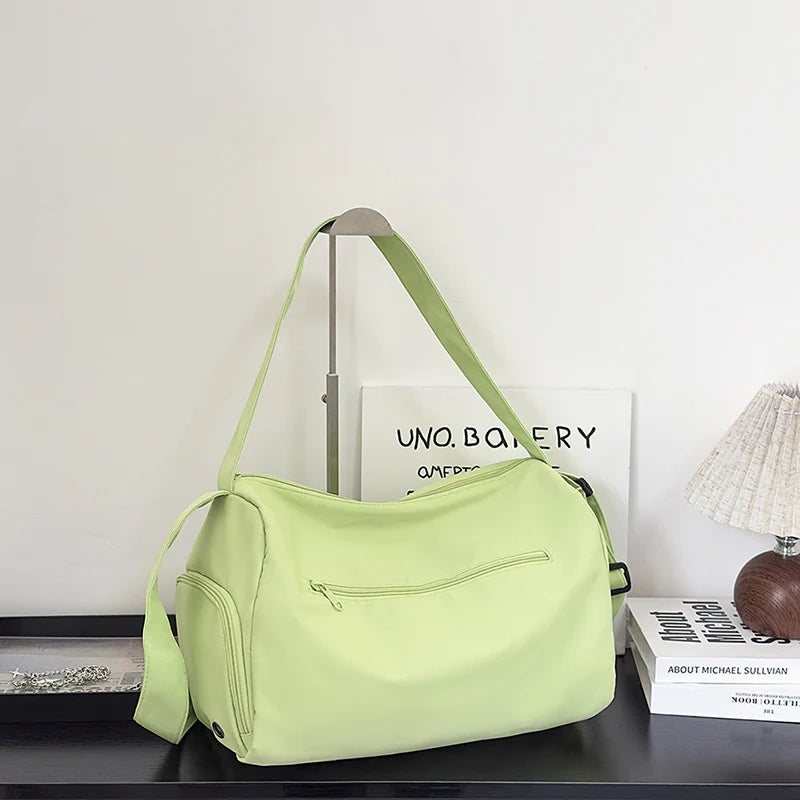 Duffle Bag Spacious Multi-Pocket Adjustable Strap