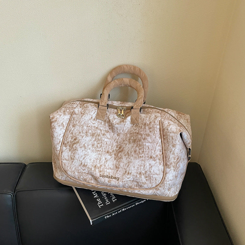 Duffle Bag Spacious Multi-Pocket Detachable Shoulder Strap