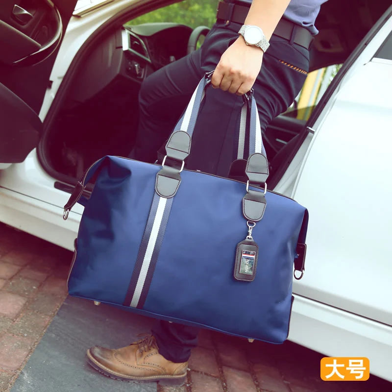 Duffle Bag Spacious Water-Resistant Detachable Strap & Dual Handles