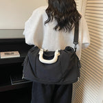 Duffle Bag Spacious Water-Resistant Detachable Strap & Dual Handles
