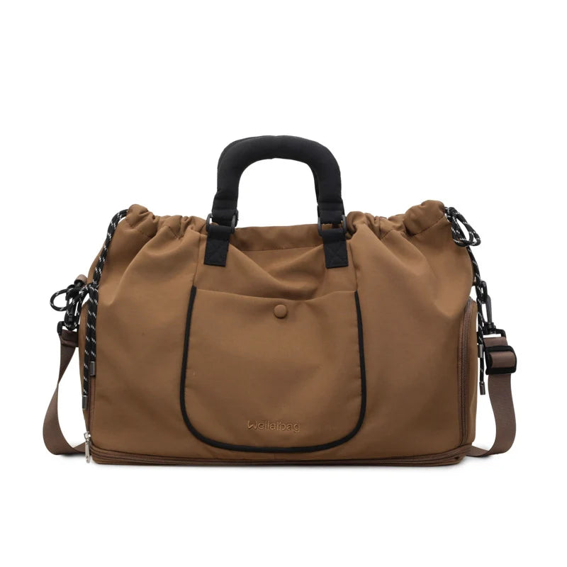Duffle Bag Spacious Water-Resistant Detachable Strap & Dual Handles
