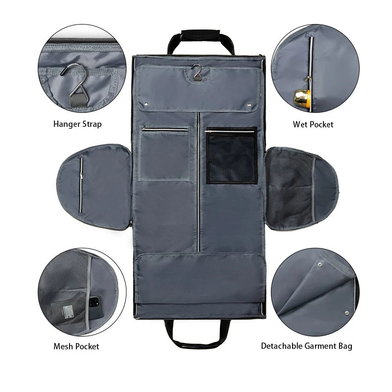 Duffle Bag Spacious Wear-Resistant Fabric Multiple Pockets