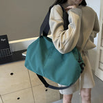 Duffle Bag Spacious Weather-Resistant Adjustable Padded Shoulder Strap