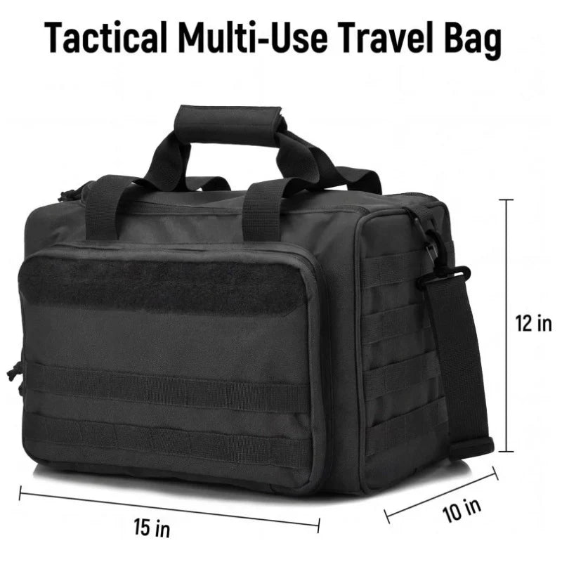 Duffle Bag Tear-Resistant Fabric Multiple Pockets & Adjustable Straps