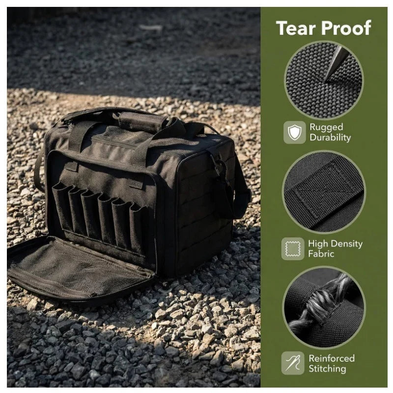 Duffle Bag Tear-Resistant Fabric Multiple Pockets & Adjustable Straps