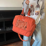 Duffle Bag Tear-Resistant Fabric Multiple Pockets & Adjustable Straps