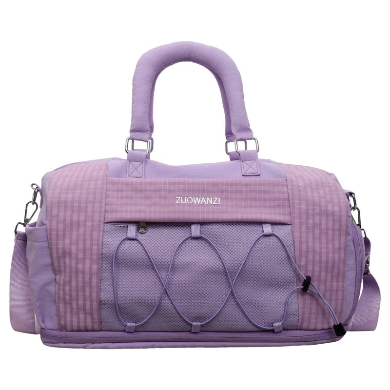 Duffle Bag Tear-Resistant Fabric Multiple Pockets & Adjustable Straps