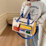 Duffle Bag Tear-Resistant Fabric Multiple Pockets & Padded Straps