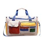 Duffle Bag Tear-Resistant Fabric Multiple Pockets & Padded Straps
