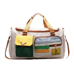 Duffle Bag Tear-Resistant Fabric Multiple Pockets & Padded Straps