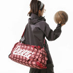 Duffle Bag Tear-Resistant Fabric Padded Handles & Adjustable Strap
