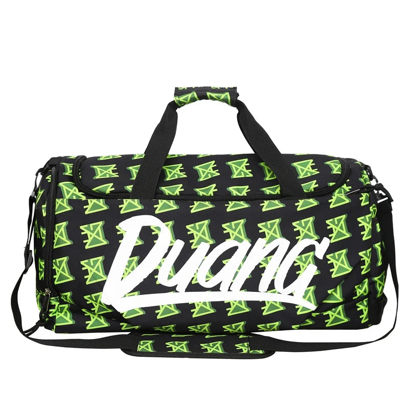 Duffle Bag Tear-Resistant Fabric Padded Handles & Adjustable Strap