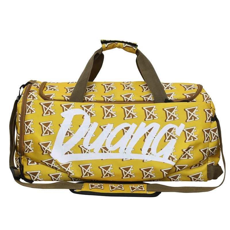 Duffle Bag Tear-Resistant Fabric Padded Handles & Adjustable Strap