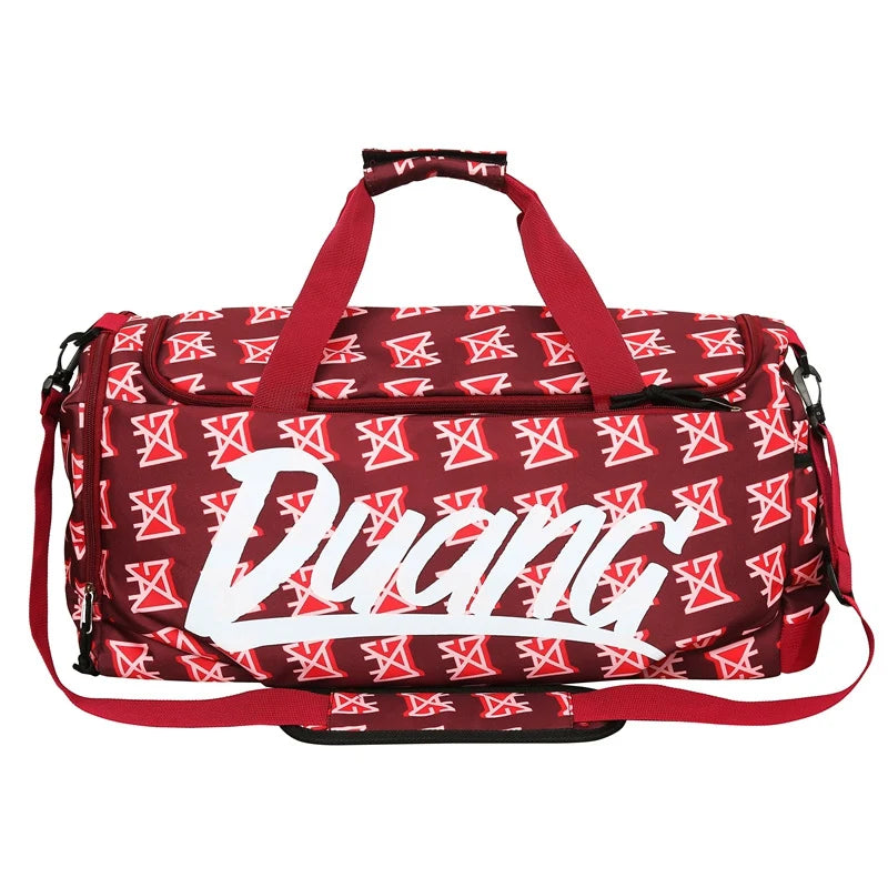 Duffle Bag Tear-Resistant Fabric Padded Handles & Adjustable Strap