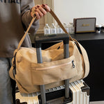 Duffle Bag Tear-Resistant Fabric Padded Shoulder Strap Spacious Interior