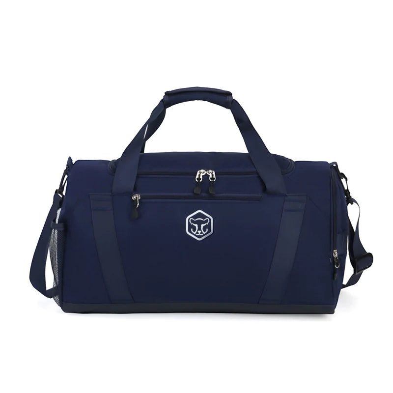 Duffle Bag Tear-Resistant Fabric Shoe Compartment & Padded Strap