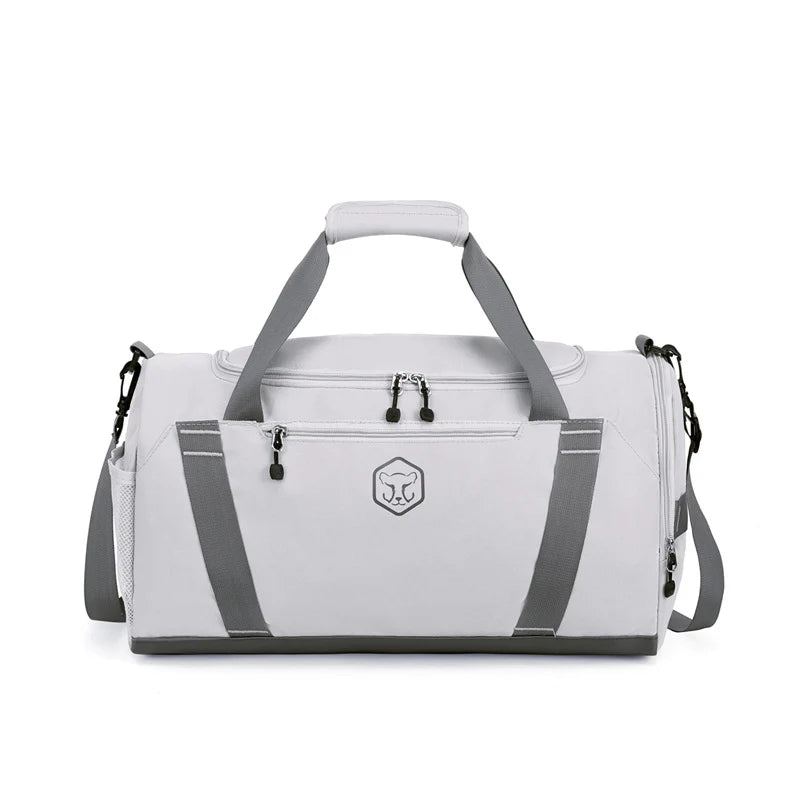 Duffle Bag Tear-Resistant Fabric Shoe Compartment & Padded Strap