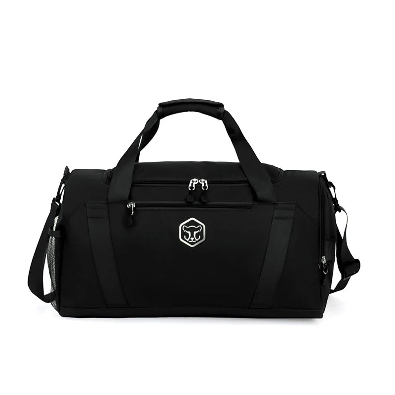 Duffle Bag Tear-Resistant Fabric Shoe Compartment & Padded Strap