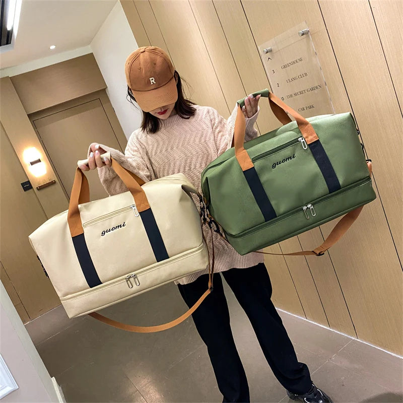 Duffle Bag Tear-Resistant Large Capacity & Multiple Pockets