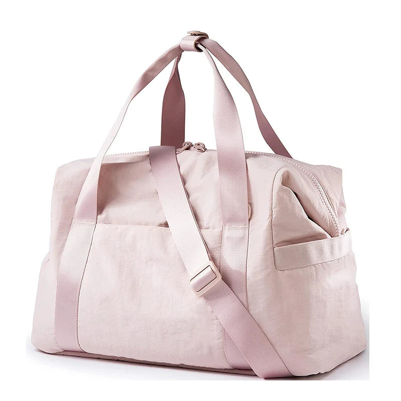 Duffle Bag Tear-Resistant Shoe Pocket & Padded Straps