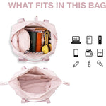 Duffle Bag Tear-Resistant Shoe Pocket & Padded Straps