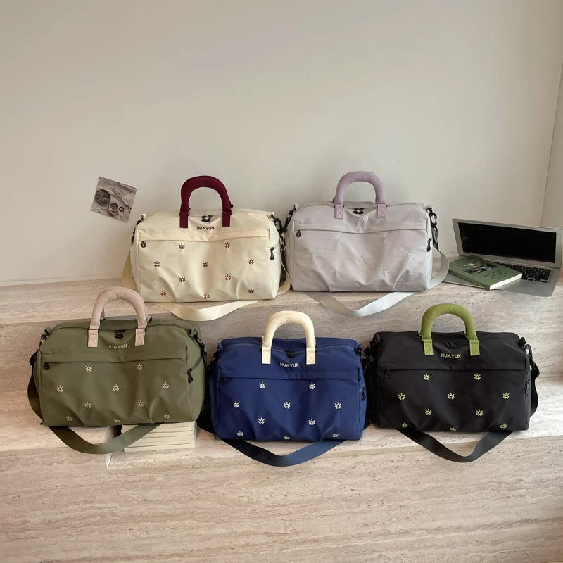 Duffle Bag Tear-Resistant Spacious Multiple Pockets & Padded Handles