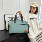 Duffle Bag Water-Resistant Canvas Detachable Shoulder Strap & Multiple Pockets