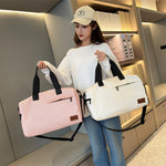 Duffle Bag Water-Resistant Canvas Detachable Shoulder Strap & Multiple Pockets