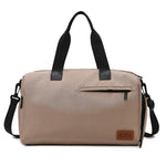 Duffle Bag Water-Resistant Canvas Detachable Shoulder Strap & Multiple Pockets