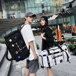 Duffle Bag Water-Resistant Fabric Adjustable Straps & Multiple Pockets