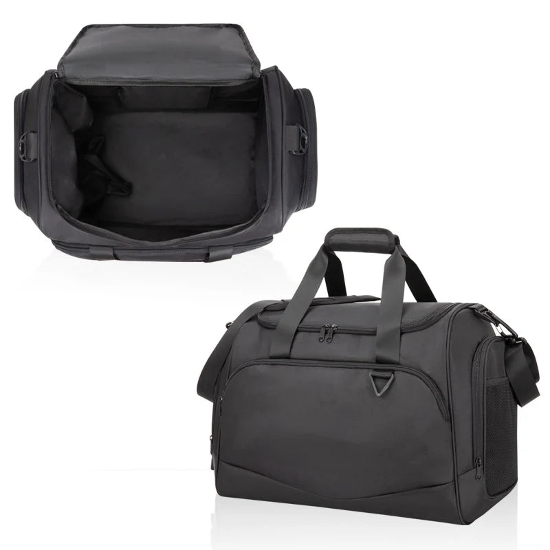 Duffle Bag Water-Resistant Multi-Compartment Detachable Shoulder Strap