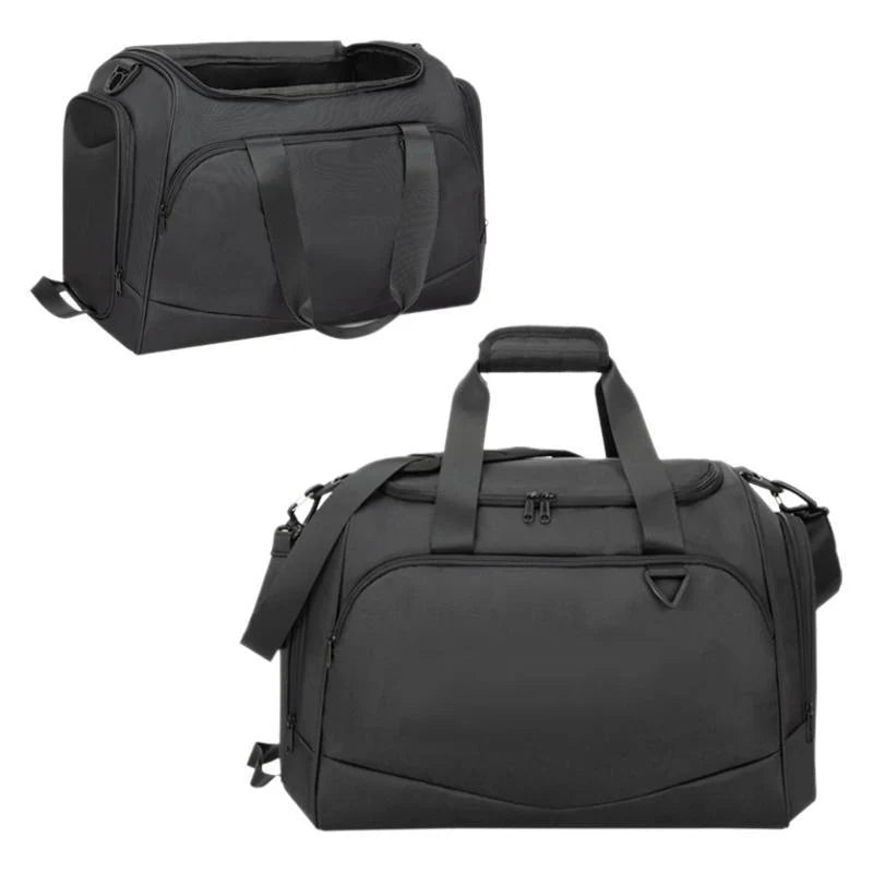 Duffle Bag Water-Resistant Multi-Compartment Detachable Shoulder Strap