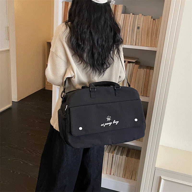 Duffle Bag Water-Resistant Multi-Compartment Padded Handles & Adjustable Strap