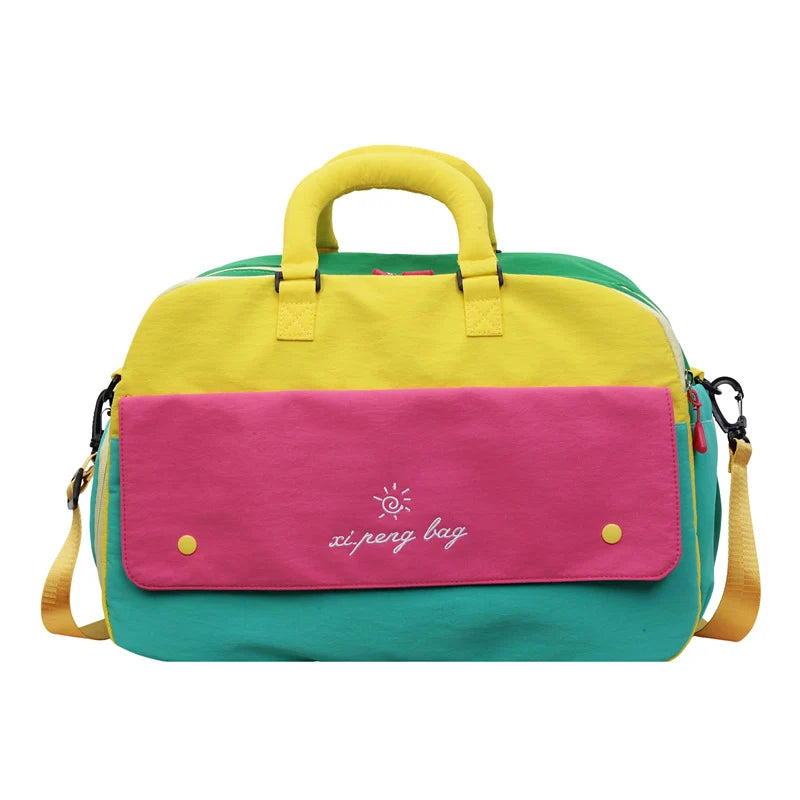 Duffle Bag Water-Resistant Multi-Compartment Padded Handles & Adjustable Strap