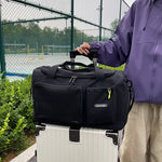Duffle Bag Water-Resistant Multi-Compartment Padded Handles & Detachable Strap