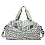 Duffle Bag Water-Resistant Multi-Compartment Padded Handles & Removable Strap
