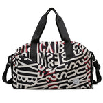 Duffle Bag Water-Resistant Multi-Compartment Padded Handles & Removable Strap