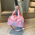 Duffle Bag Water-Resistant Multi-Compartment Padded Handles & Removable Strap
