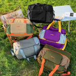 Duffle Bag Water-Resistant Multi-Compartment Padded Handles & Removable Strap