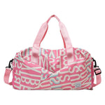 Duffle Bag Water-Resistant Multi-Compartment Padded Handles & Removable Strap