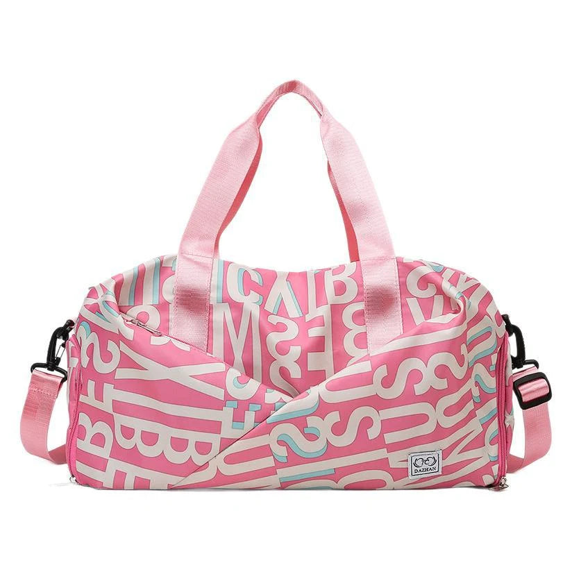 Duffle Bag Water-Resistant Multi-Compartment Padded Handles & Removable Strap