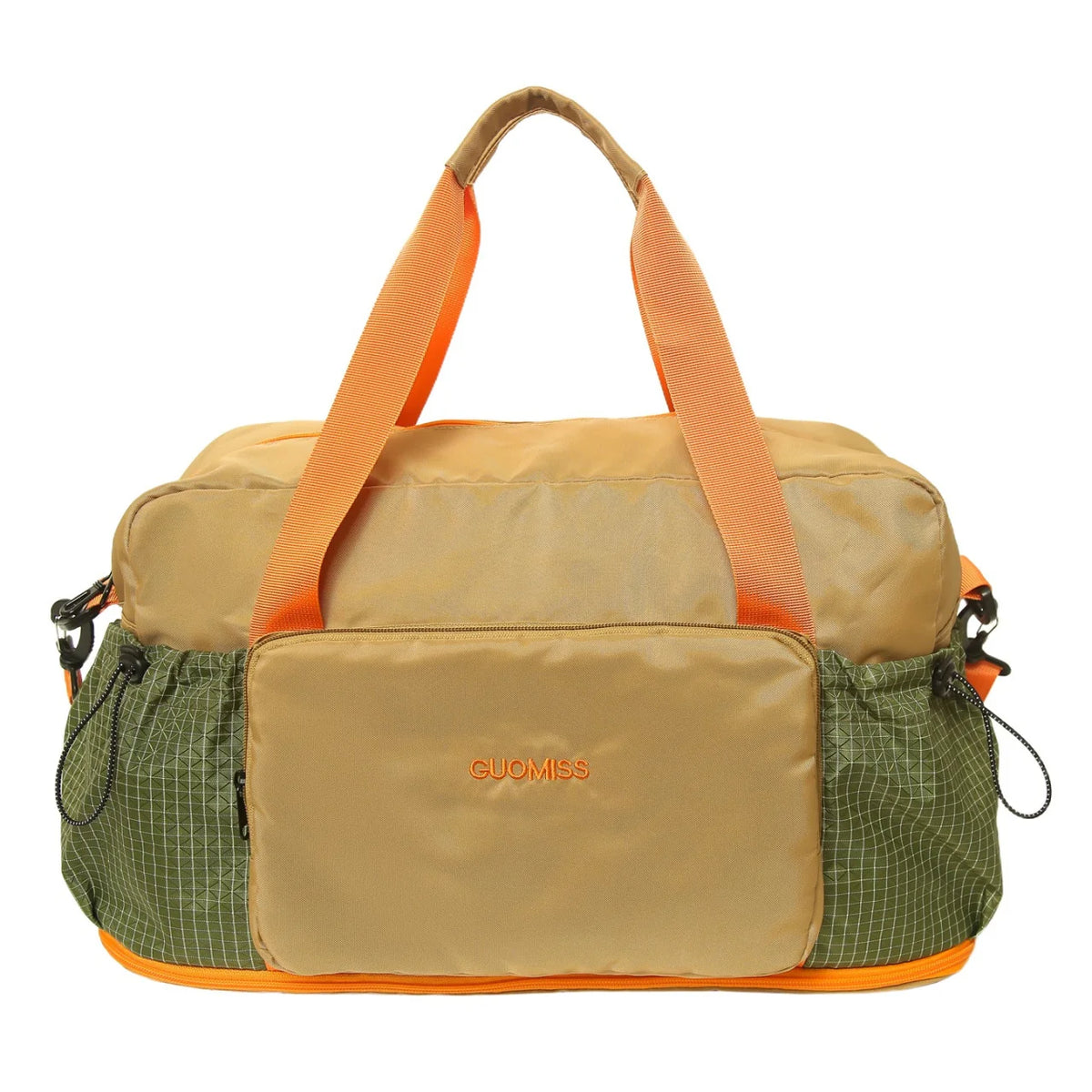 Duffle Bag Water-Resistant Multi-Compartment Padded Handles & Removable Strap