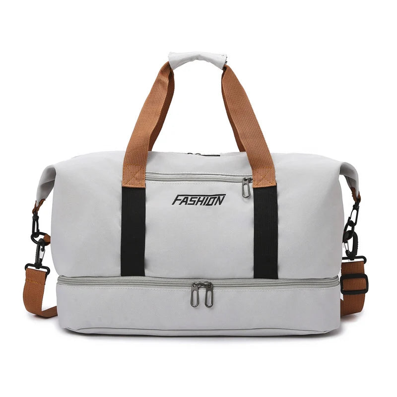 Duffle Bag Water-Resistant Multi-Pocket Adjustable Strap