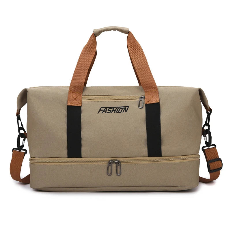 Duffle Bag Water-Resistant Multi-Pocket Adjustable Strap