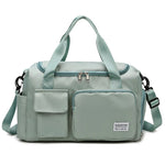 Duffle Bag Water-Resistant Multi-Pocket Shoulder Strap & Handles