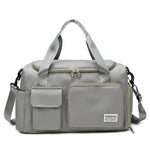 Duffle Bag Water-Resistant Multi-Pocket Shoulder Strap & Handles