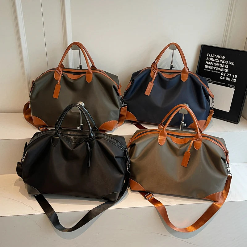 Duffle Bag Water-Resistant Multiple Compartments Adjustable Shoulder Strap