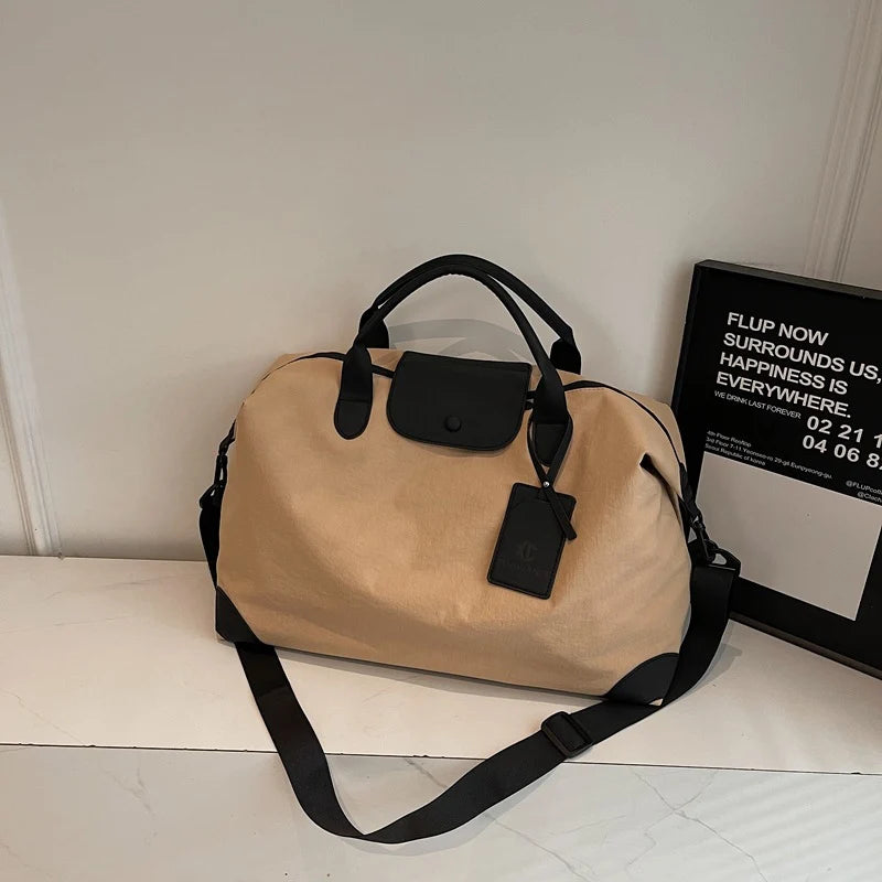 Duffle Bag Water-Resistant Multiple Compartments Adjustable Shoulder Strap